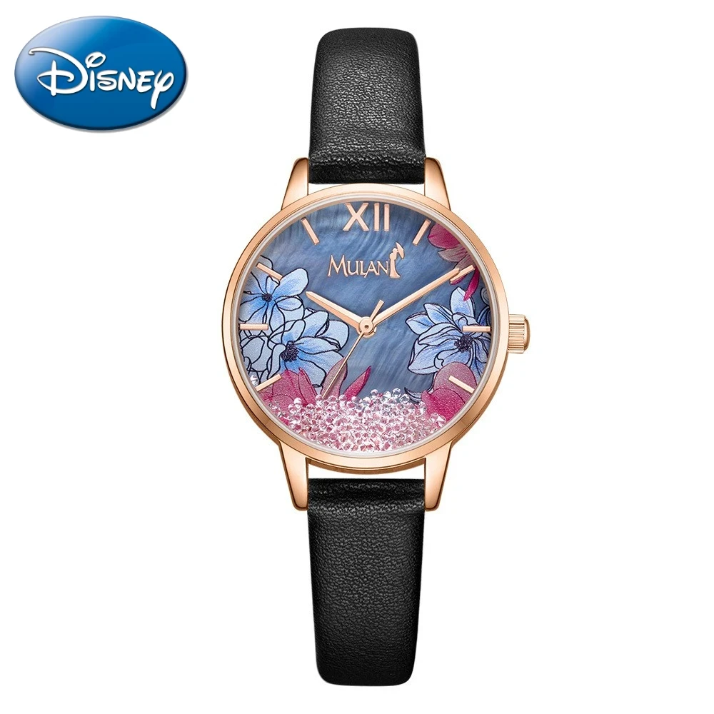 Disney Mulan Heroine Mulan Ball 30mm Dial Retro Student Waterproof Quartz Watch Gift for Children