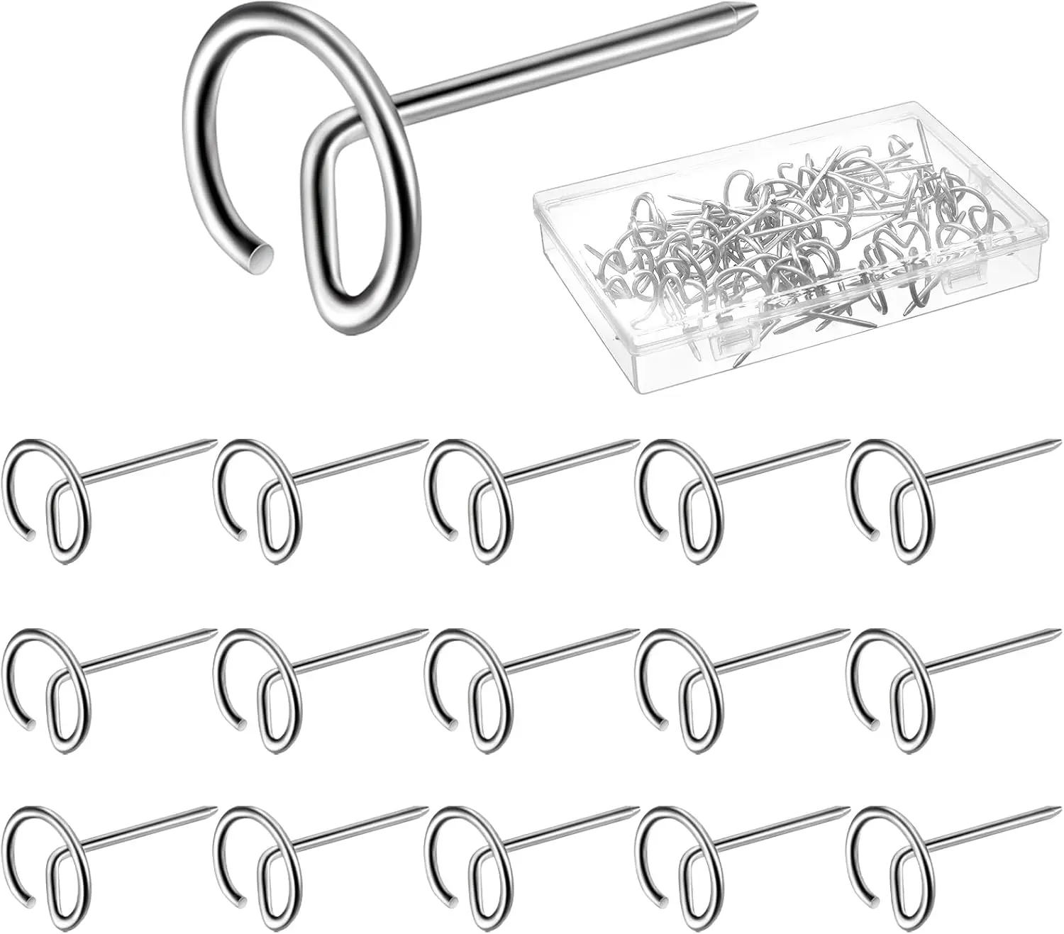 

50 Pcs Stainless Steel Mini BBQ Skewers, 1.75 Inch Reusable Meat Skewers for Grilling Camping