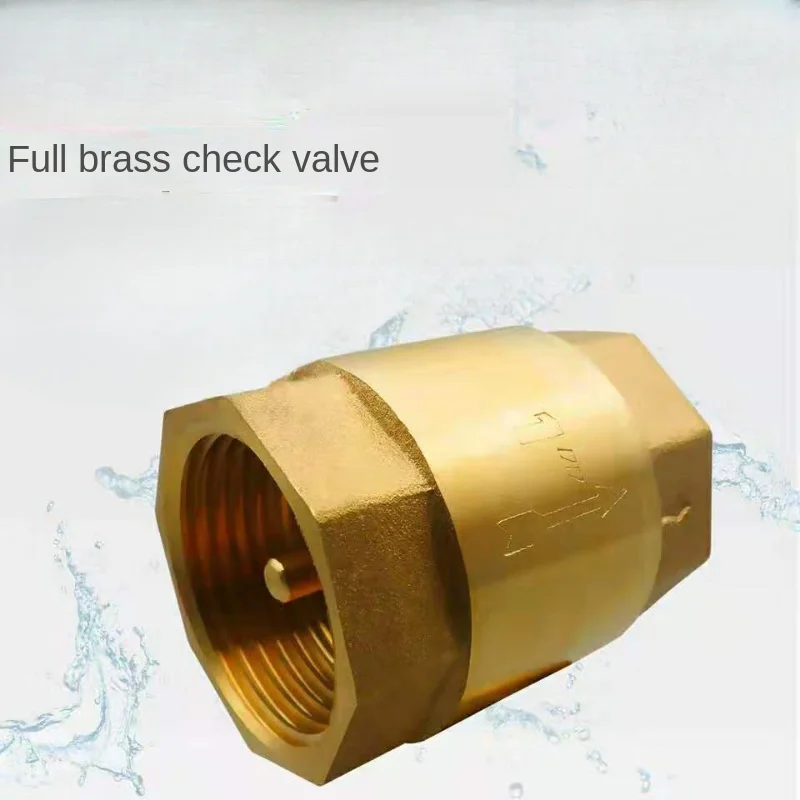 DN15/DN20/DN25 NPT Brass Thread Check Valve One Way Non-Return Check Valve 200WOG Male for Water Gas Oil Control Devices Valve