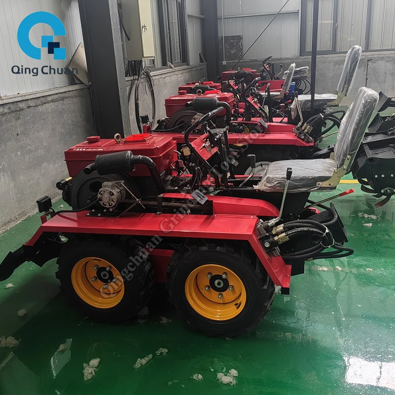 

Micro Tiller Four wheel Drive Tractor 25HP Rotary Ditcher Cultivator Weeding Ditching Sowing Harvester