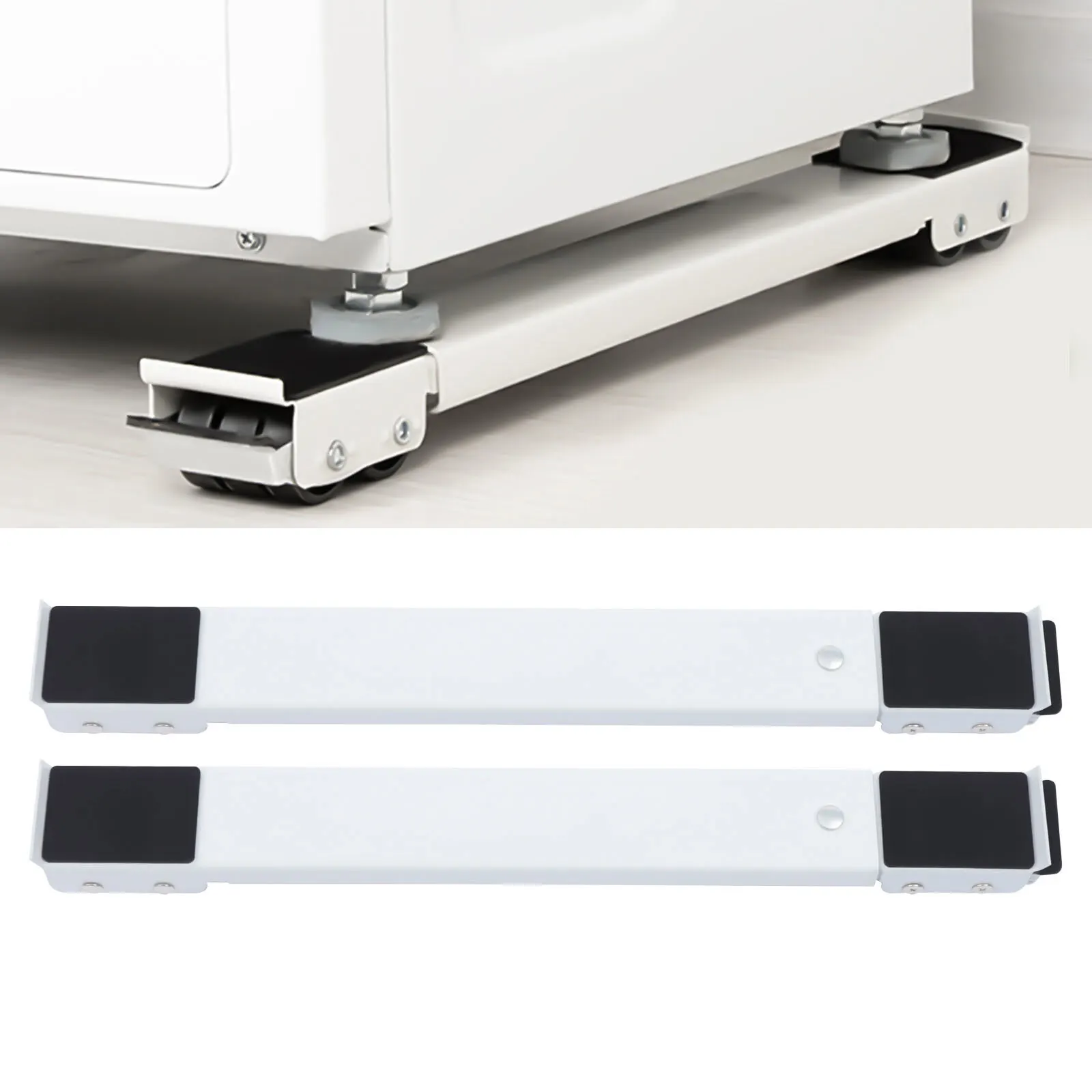 بكرات الأجهزة الثقيلة للغسالة، حامل الغسالة، ثلاجة متحركة، قاعدة مرتفعة، عجلات دعامة متنقلة