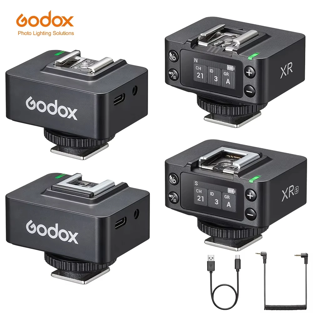 

Godox XR XRS TTL Wireless Receiver Color Screen 2.4GHz Built-in Wireless Sync Camera Flash Receiver for Sony Canon Nikon