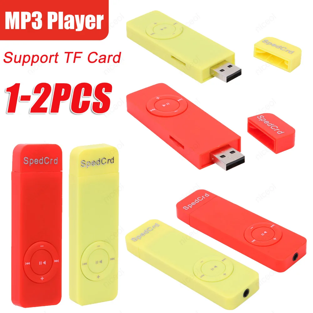 3.5mm Mini MP3 Music Player USB Flash Drive Support 64GB TF Card Sport Headphone