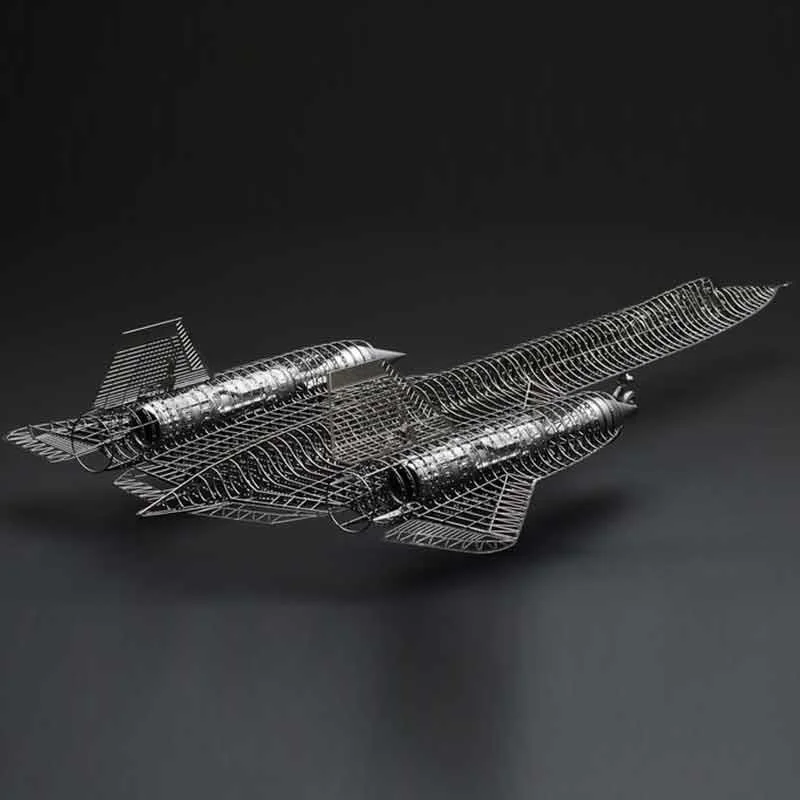 

1144 SR-71A Blackbird Aircraft Fully Structure Skeleton 3D DIY Metal Puzzle High-end Etching Plate Assembly Model For Adult Kids