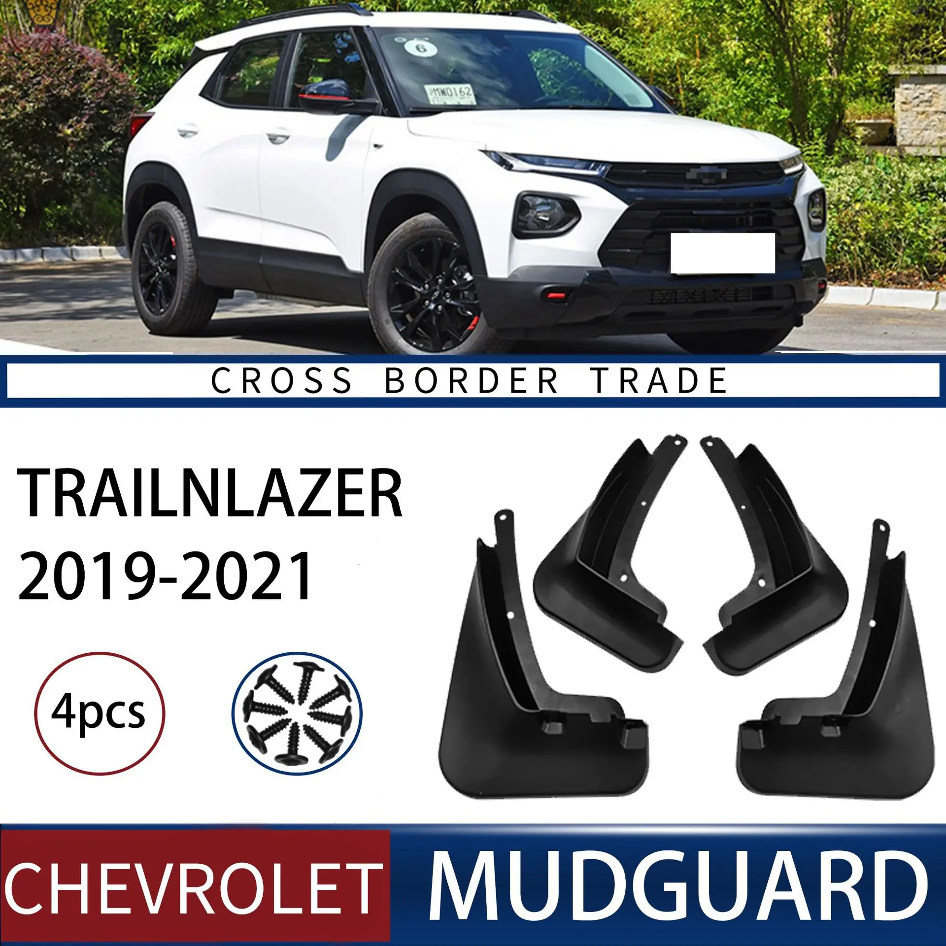 

FOR Chevrolet Trailblazer 2019-2021 Car Molded Mud Flaps Splash Guards Mudguards Front Rear Styling Front Rear Car Accessories