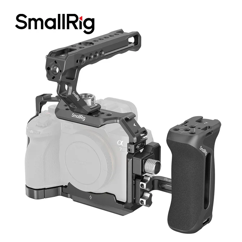 SmallRig – poignée de Cage de caméra, trous d'extension de 1/4 pouces, chaussure froide pour Sony A7RV A7RIV A7IV A7SIII A1 3667 3668 3669