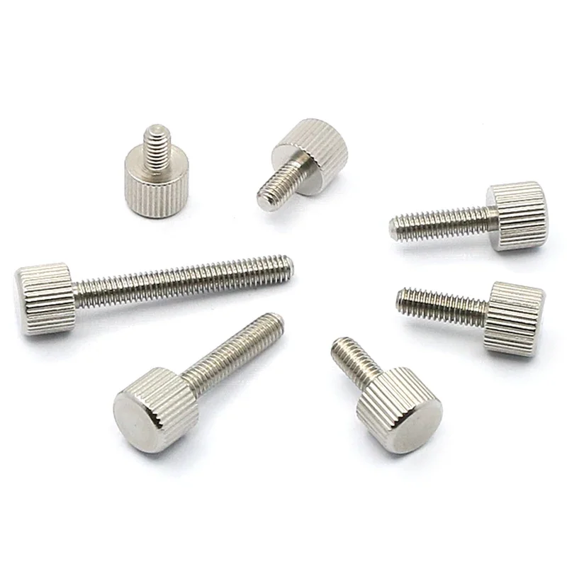 

5/10PCS M3 M4 304 Stainless Steel Knurled Thumb Screw Toolless Adjustment Screw