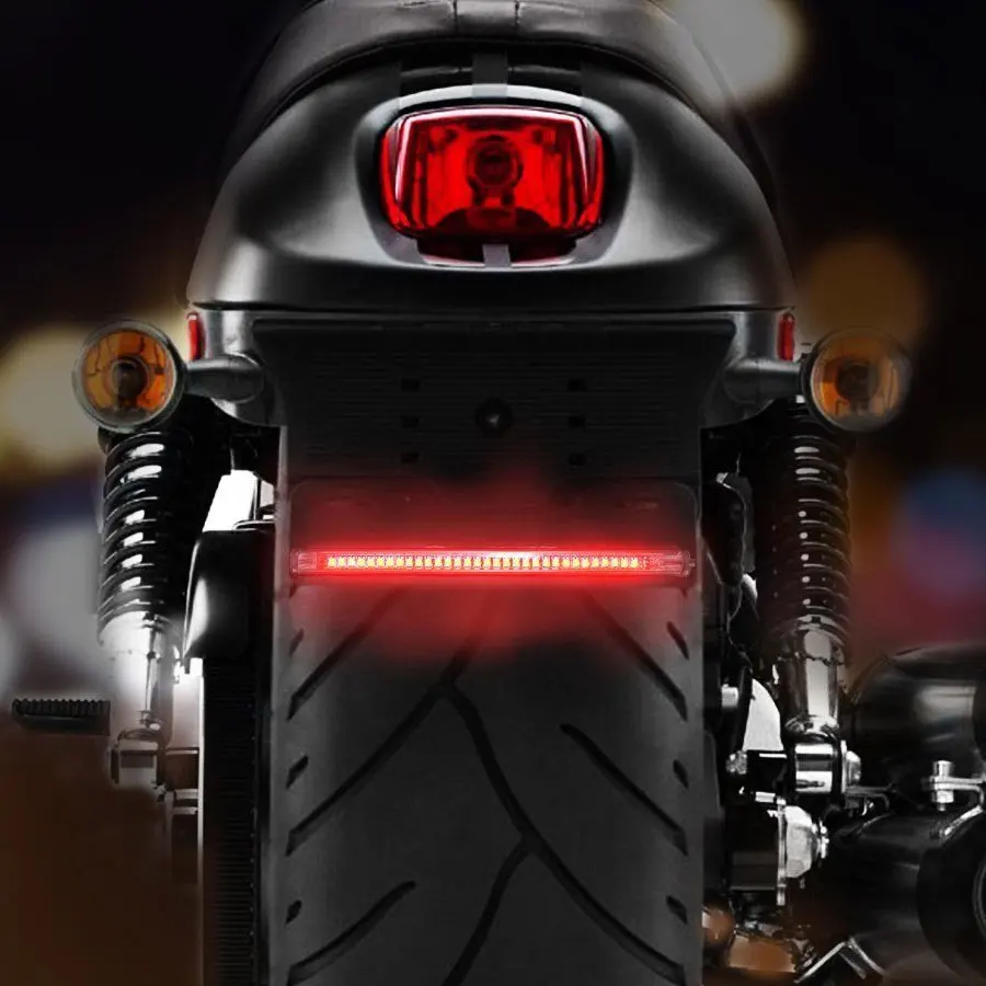 1pc Motorcycle LED Taillight Strip Turn Signals Brake Light Bar For Harley Honda Yamaha Suzuki Triumph Accessories