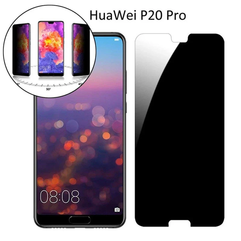 Anti-spy Protective Tempered Glass for Huawei P20 P40 Lite E 5G P30 Pro Privacy Screen Protector for Huawei P10 Plus films glass