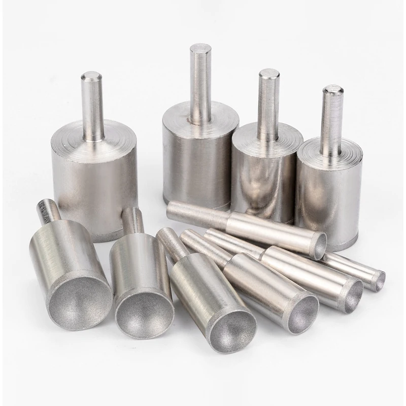 3-25mm Diamond Mounted Point SPHERICAL CONCAVE Head Grinding Bit Tools For Grinding And Polishing Spherical Jade And Amber