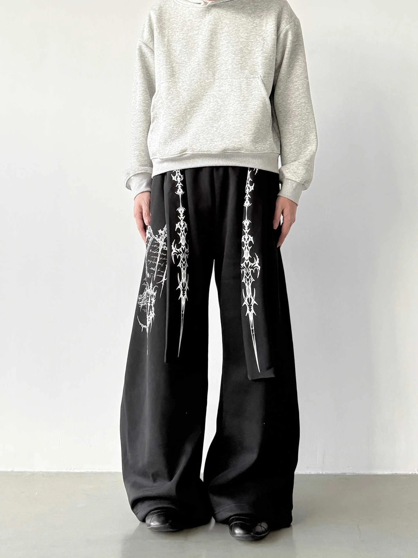 

Свободные широкие брюки унисекс с принтом для уличных танцев, с поясом, в американском стиле, весна-лето