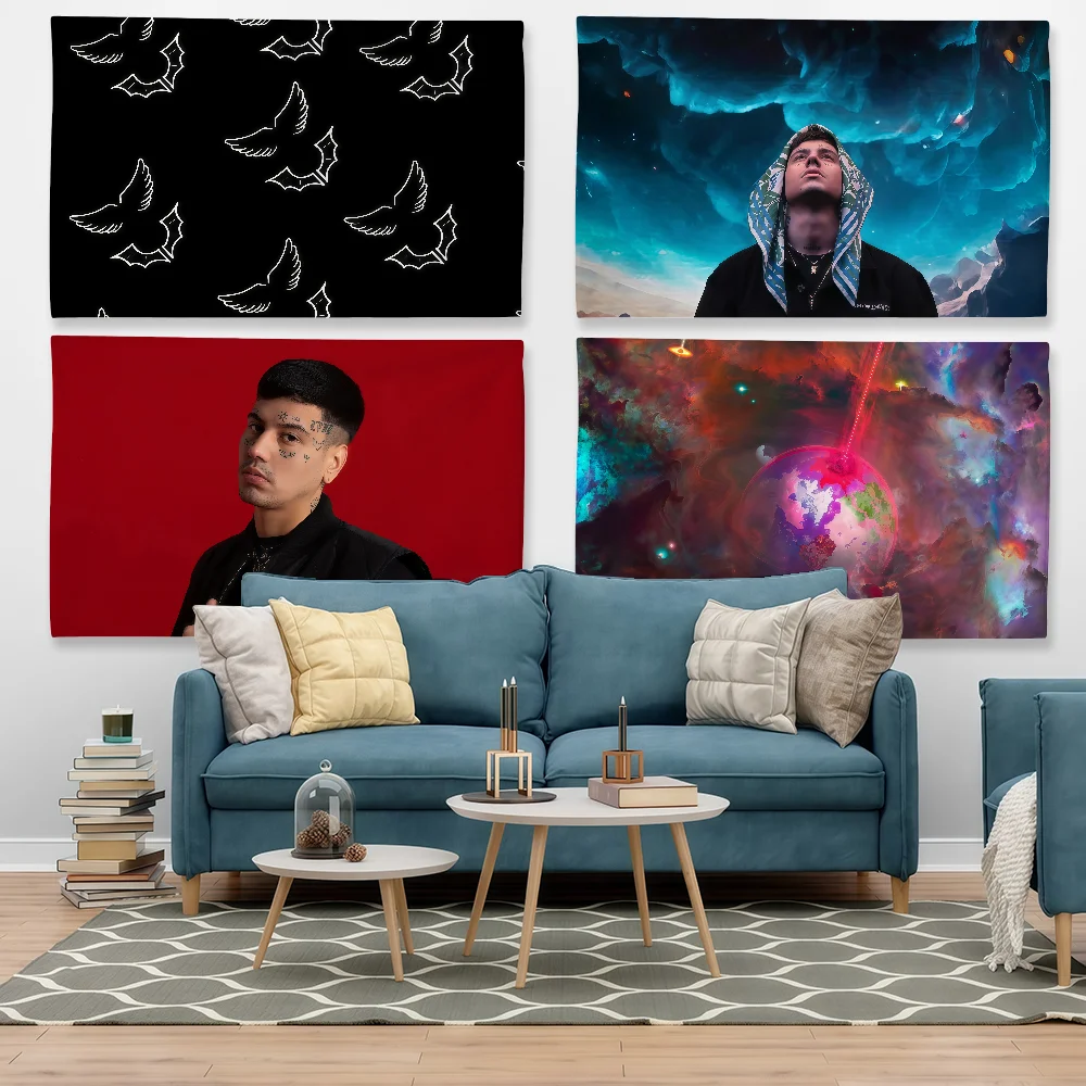 Rapper D-Duki 5202 Flag Tapestry Outdoor Party Bedroom Living Room Dormitory Decorative Themed Wall Hanging Banner Gift