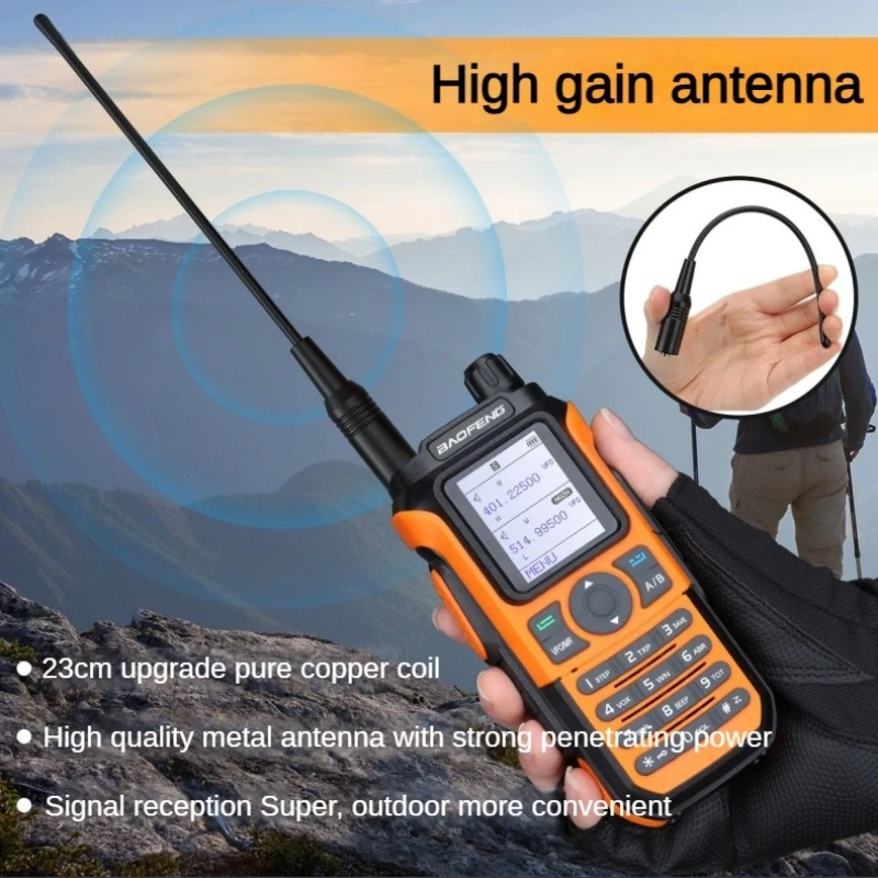 Baofeng UV-21 PRO جهاز اتصال لاسلكي مقاوم للماء بالأشعة فوق البنفسجية ثنائي الجزء بطارية ذات سعة كبيرة وضع الاستعداد الطويل للغاية في الهواء الطلق اتصال داخلي محمول