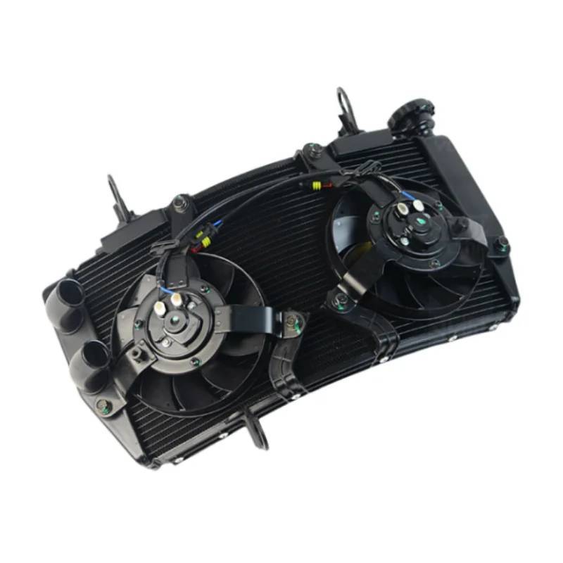 Motorcycle Radiator Cooler for Hacker 950 SP Water Tank Radiator Electronic Fan Assembly