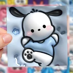 10/30/63pcs Sanrio Series 3D Expansion Stickers Kawaii Kuromi Hello Kitty Decal DIY Phone Case Guitar Diary Cute Cartoon Sticker