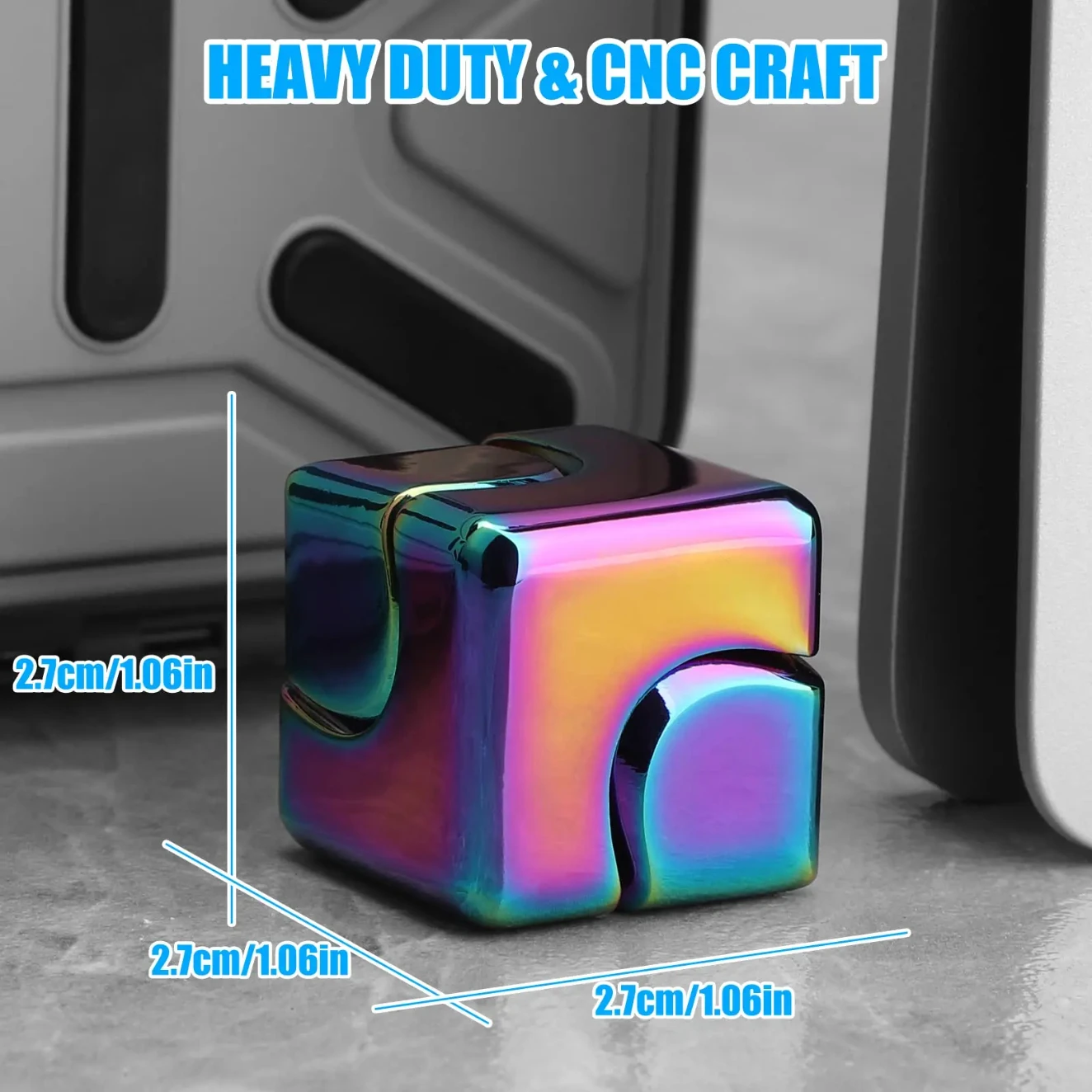 Durable Metal Fidget Spinner Cube Gyroscope for Adults Anti Stress Hand Spinner Portable EDC Finger Gyro Fun Stress Relief Toys