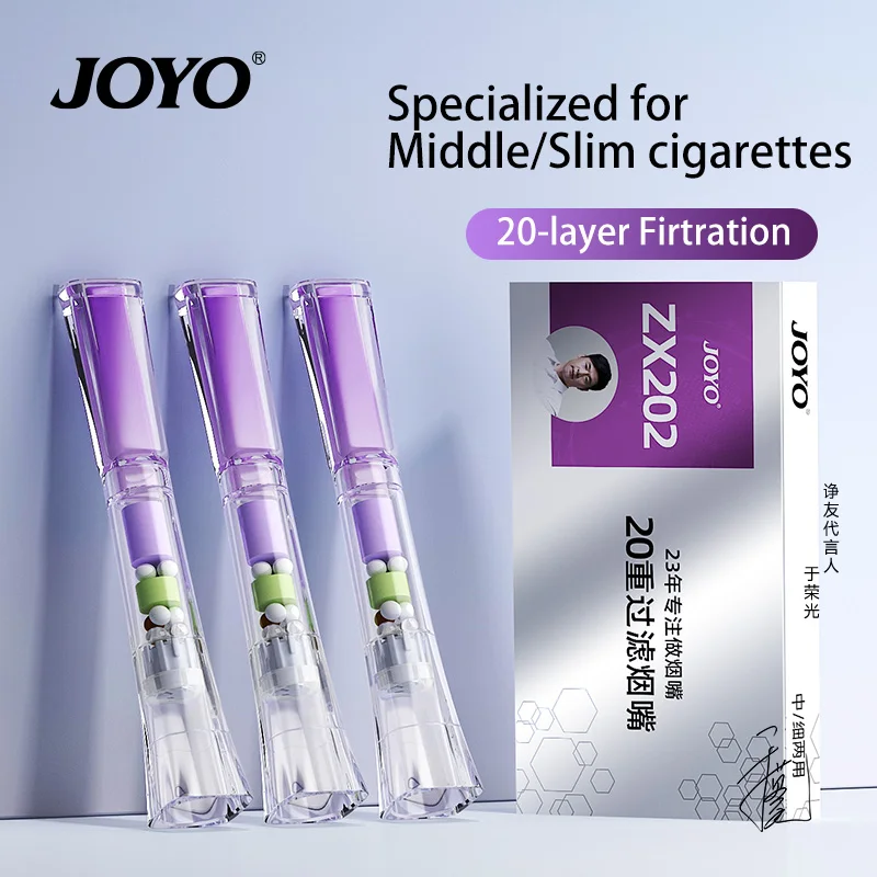 JOYO 20-Layer Filtration Disposable Smoking Filter Pipe Cigarettes tube Holders Reduce Tar Cleaning Container Smoke Accessories