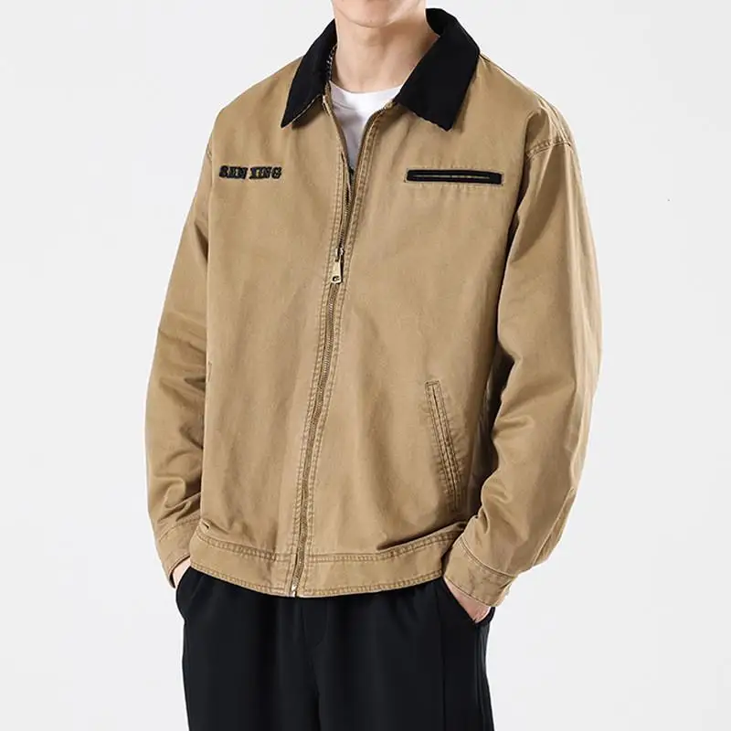 

ex Pilot Jaet Весенне-осенняя износостойкая повседневная верхняя одежда свободного покроя с прямым подолом для больших размеров