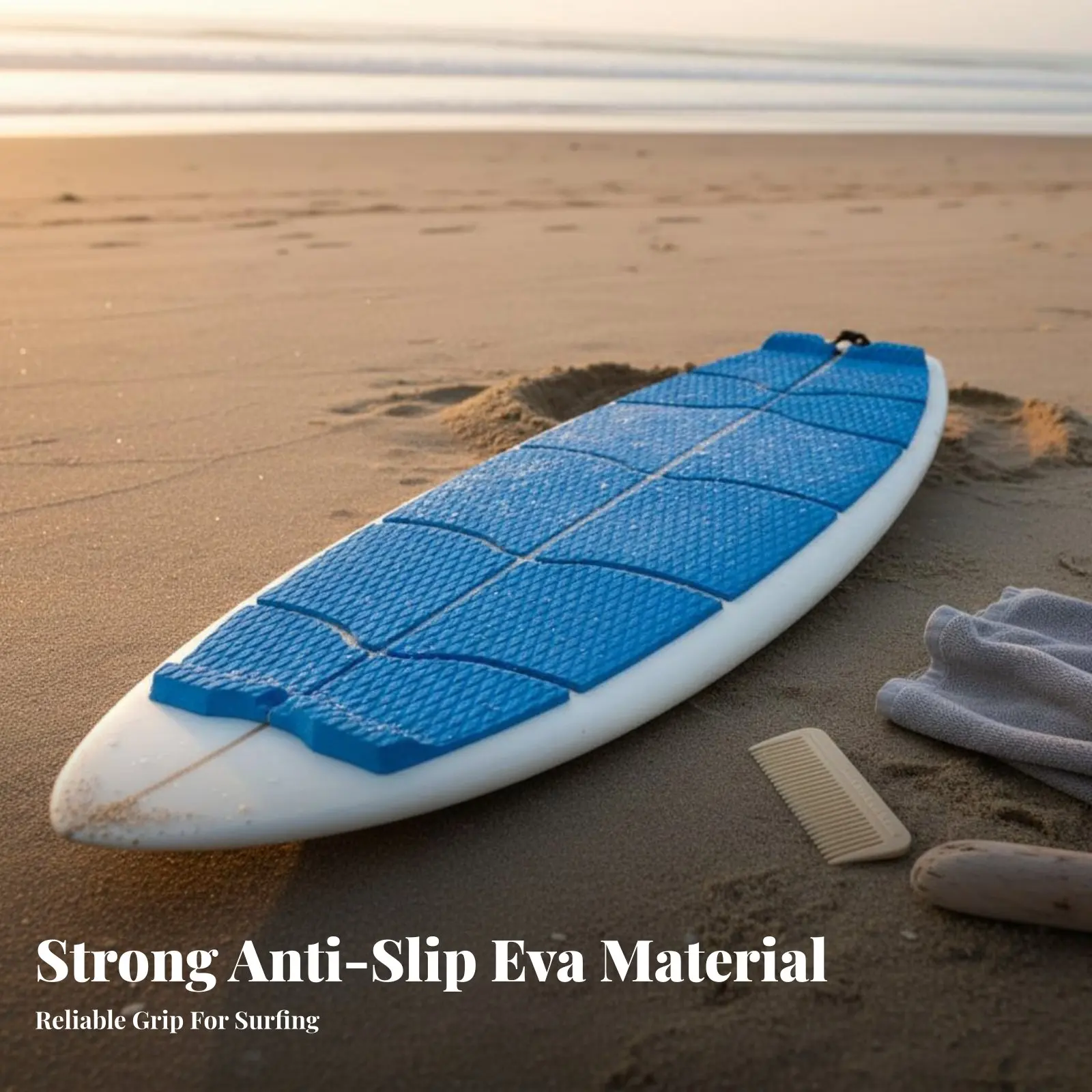 

8 Pieces Wave-Riding Board Deck Grip Pre-Cut Wave-Riding Board Traction Pad Foam Deck Pad Trimmable Geometric Pattern Grip Mat