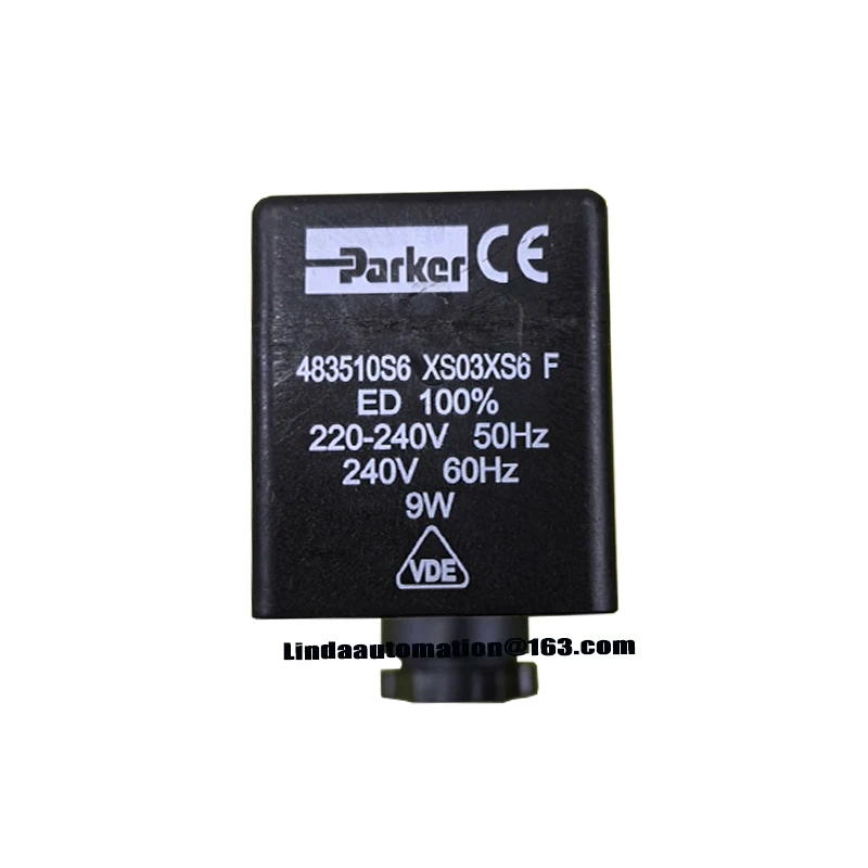 PARKER 483510S6 XS03XS6F 220V-240V 50/60H 9W Solenoid Valve Coil