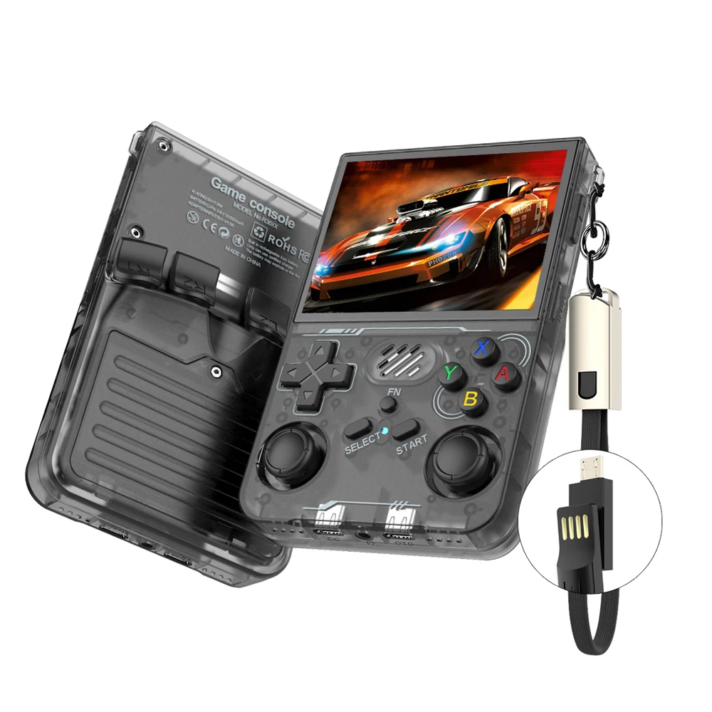 BOYHOM 100% ArKOS R36XX ريترو وحدة تحكم بجهاز لعب محمول نظام لينكس 3.5 بوصة IPS شاشة 64/128GB لعبة لاعب R36S نسخة محدثة #2