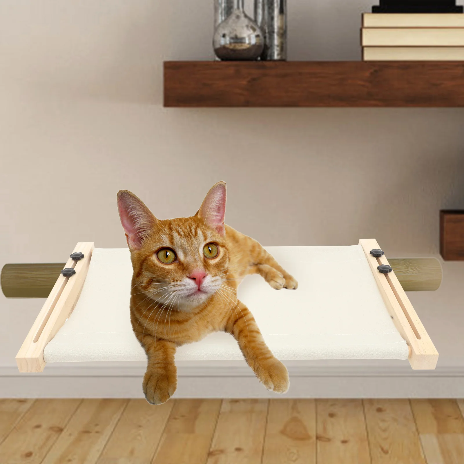 1 set Kat Raam Hangmat Verdikte Huisdier Slapen Bed Geen Zuignappen Opknoping Kat Bed Raam Baars Voor Indoor Katten