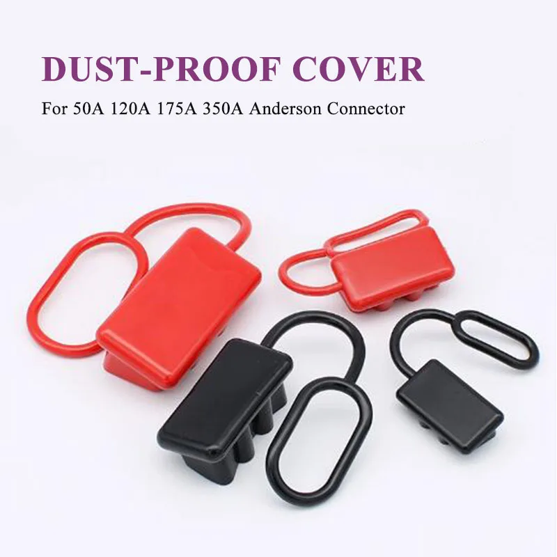 Rubber Dust Cover for 50/120/175/350A Anderson Connector Dust-proof Cap for Anderson Electric Vehicle Male Female Plug Socket