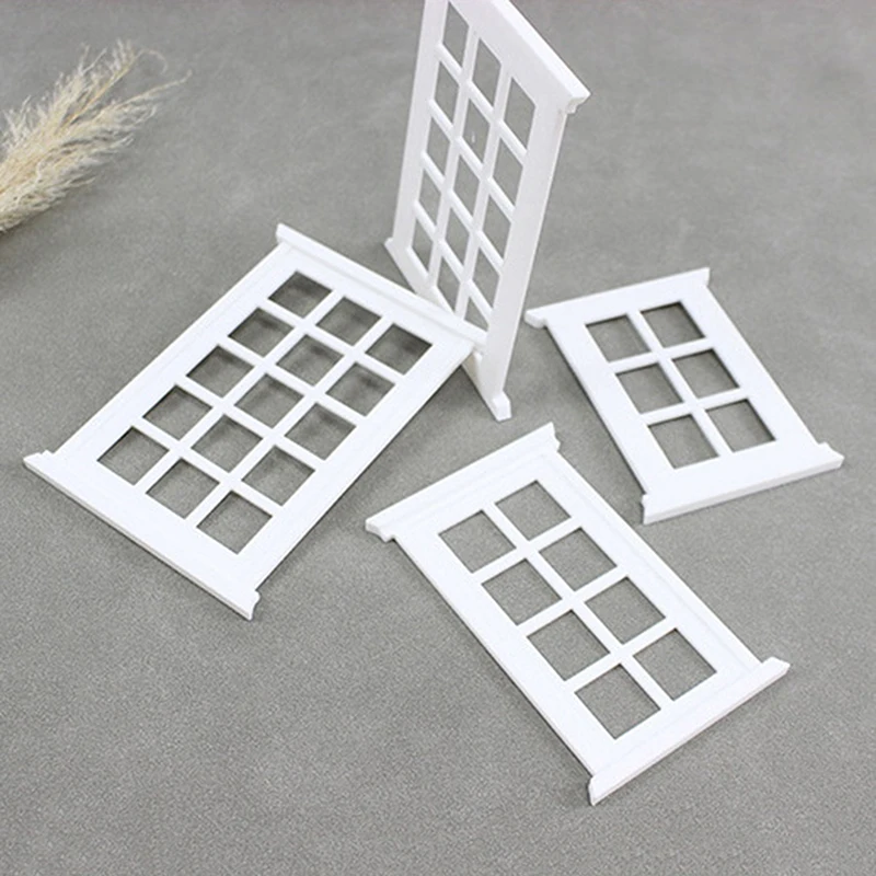 1PC Doll House Miniature Window Frame Model Decoration Windows Dollhouse 1/12 Mini Furniture Toy