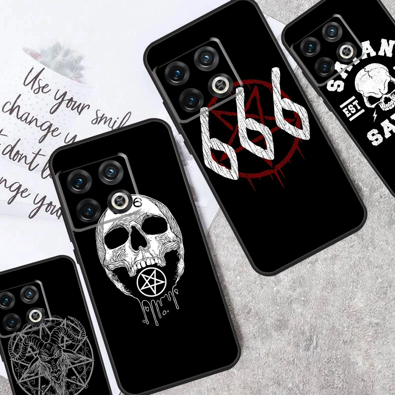 Pentagram 666 Demonic Satanic Case For OnePlus Nord 3 2T N30 N20 N10 CE 2 Lite OnePlus 10T 12R 10R 8 9 10 Pro 11 12 Cover