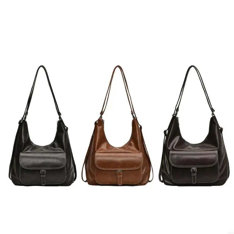 

A3PE Women's Shoulder Bag Leather Backpack Crossbody Bags Casual Satchel With Multiple Compartments For Easy Organization