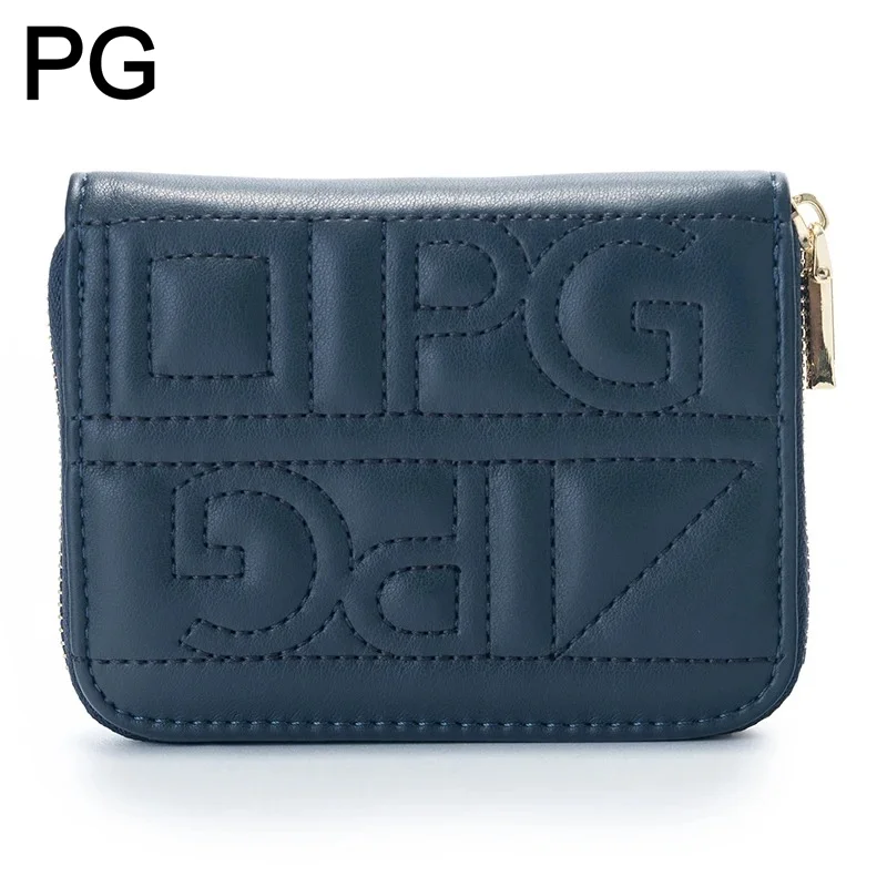 PG Women Handbag Solid Color Embossed Short Wear Resistant Multi Slot Extremely Simple Versatile Daily Commuter White Collar Bag