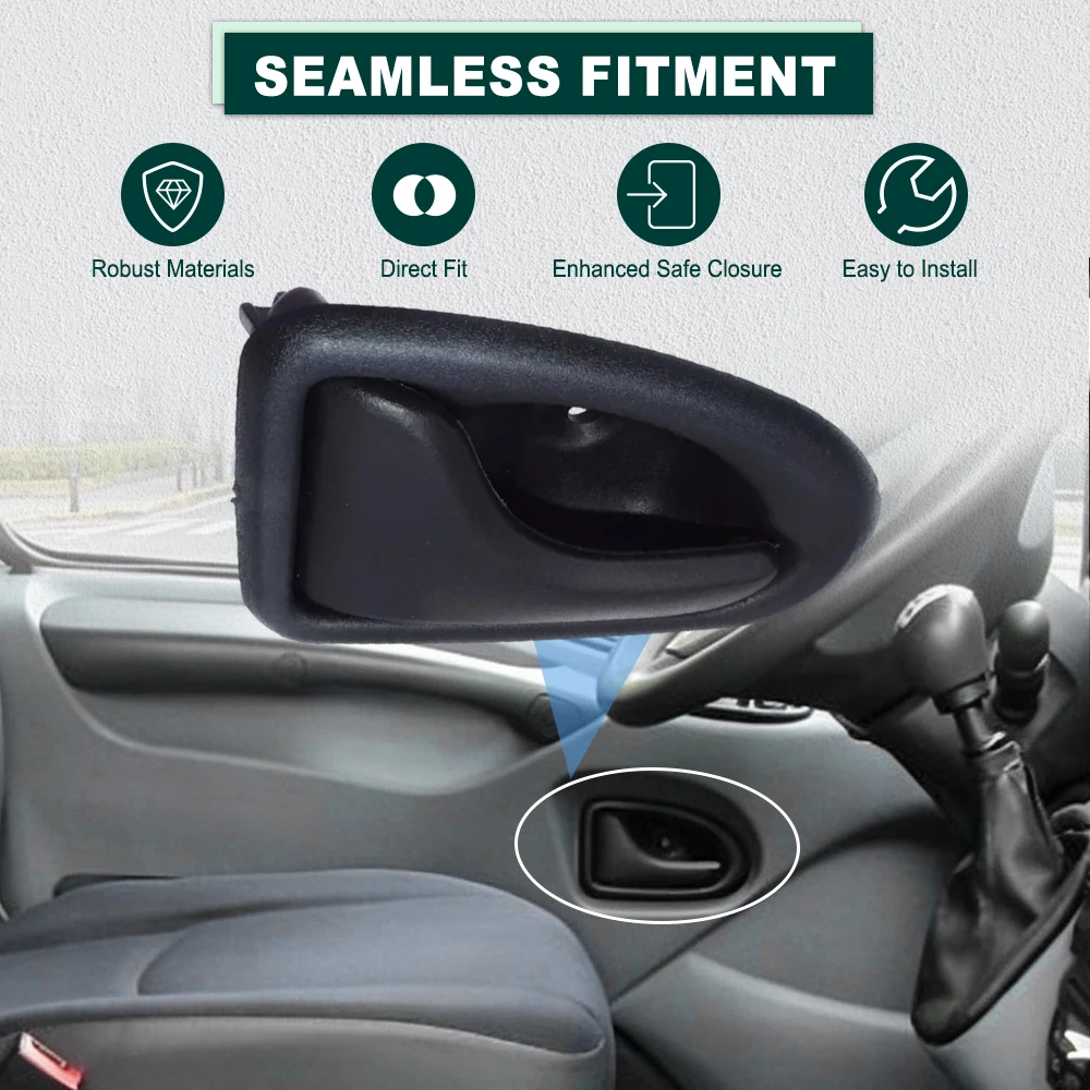 Manijas de puerta Interior izquierda y derecha para coche, 1 unidad, para Renault Megane Scenic Traffic Clio Iveco Daily Vauxhall Movano 7700830079