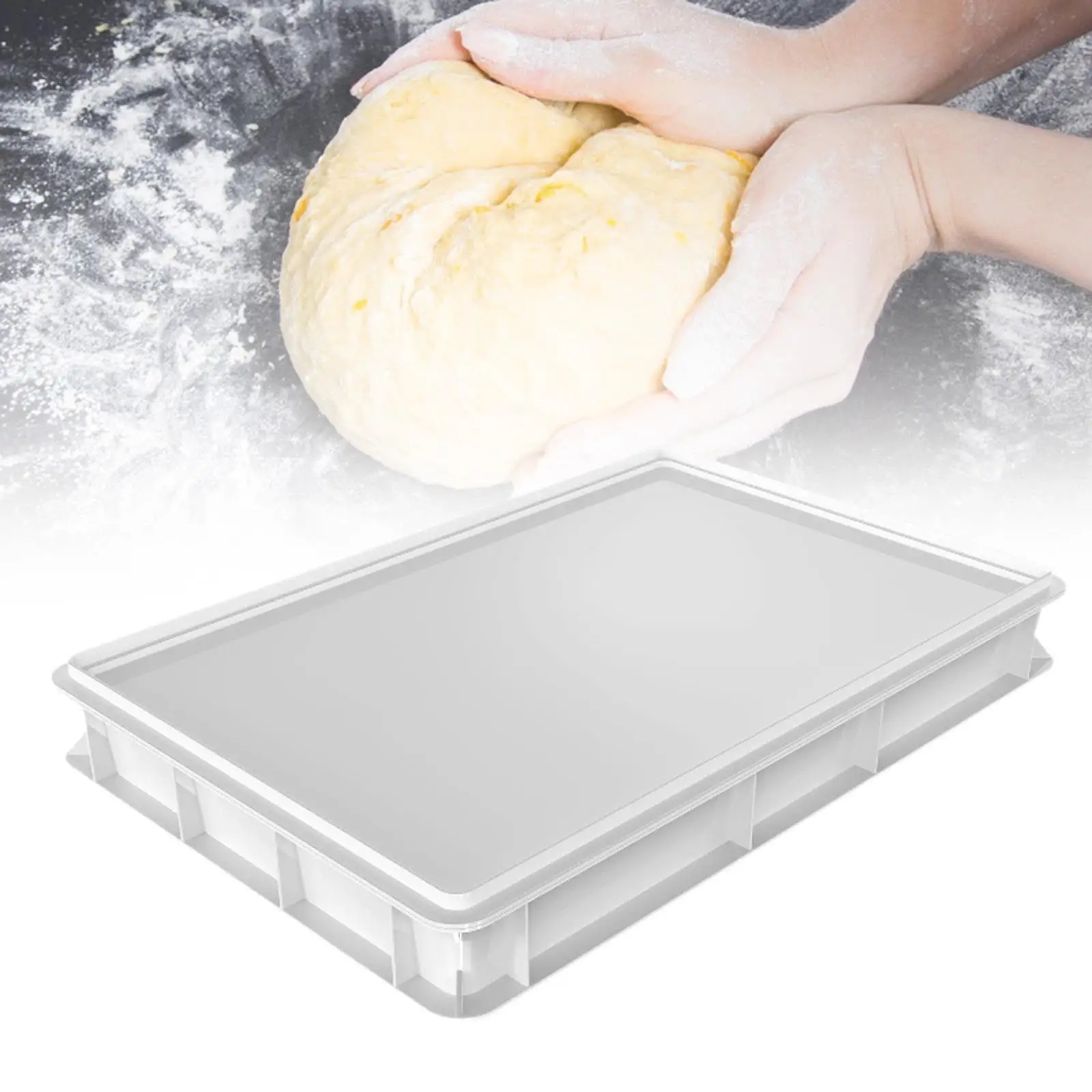 Dough Proofing Box Multipurpose Baking Tool with Lid Pizza Dough Containers for Household Restaurant Refrigerator Pies Bread