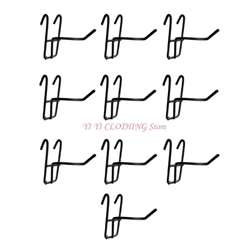 

N5KF 10 шт. многоразовые сетчатые вешалки для панелей, металлический износостойкий крючок для хранения, практичные крючки для