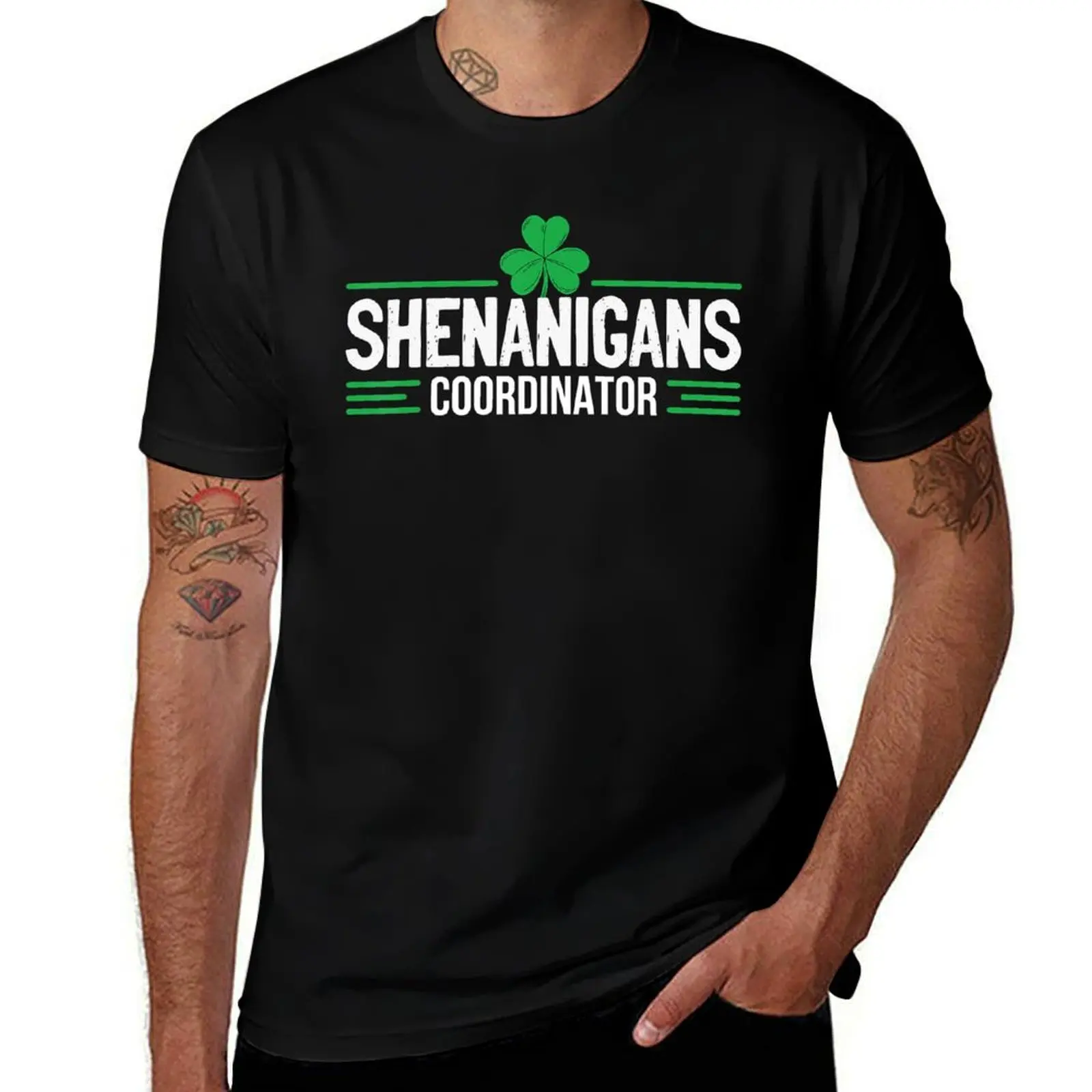 Shenanigans Coordinator Teacher St Patrick's Day T-Shirt Plus Size Short Sleeve T-Shirt