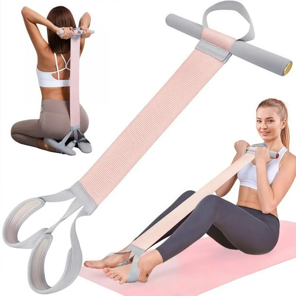 

Эластичная лента для упражнений на весь корпус с ручками, 120 фунтов, портативная лента для упражнений с защитой от сломанных упражнений