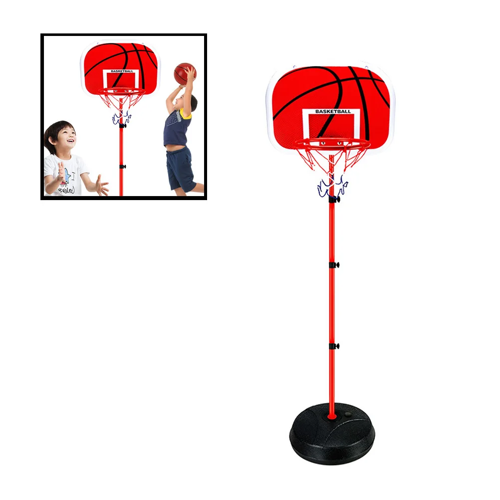 ชั้นวางบาสเกตบอลแบบพกพาเด็กกีฬาของเล่นยกกรอบโลหะทนทานในร่มกลางแจ้ง Bright สี Storage Solution ของเล่น