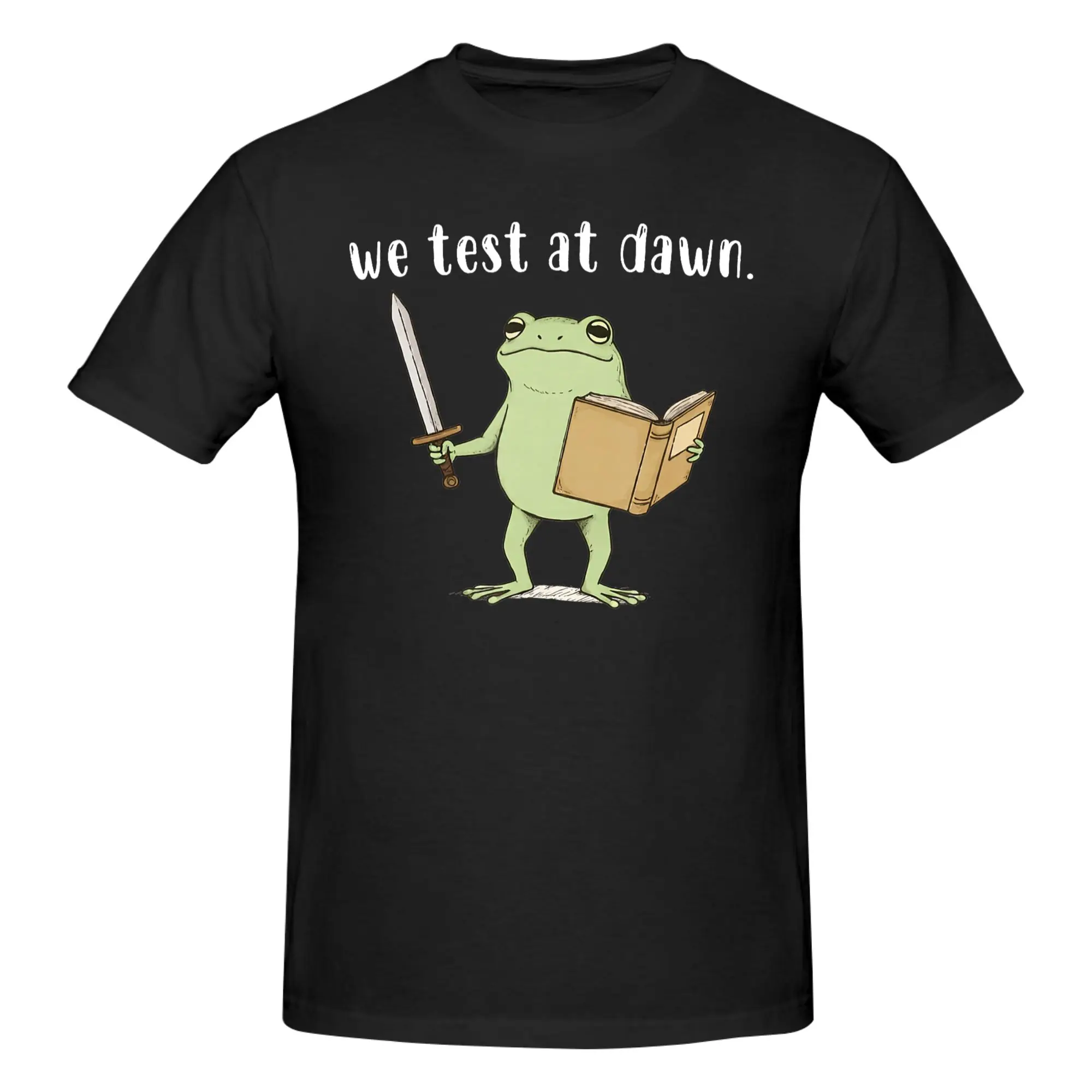 1 Piece Exam Commander Funny 100% Cotton T-Shirt We Test At Dawn Tees Tops For Men