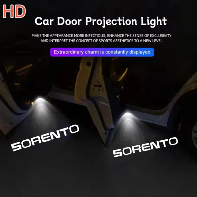 

2pcs Car Led Welcome Lights Courtesy Projector Ghost Shadow Logo Light For Kia Sportage JA JE SL SORENTO Ceed K3 K5