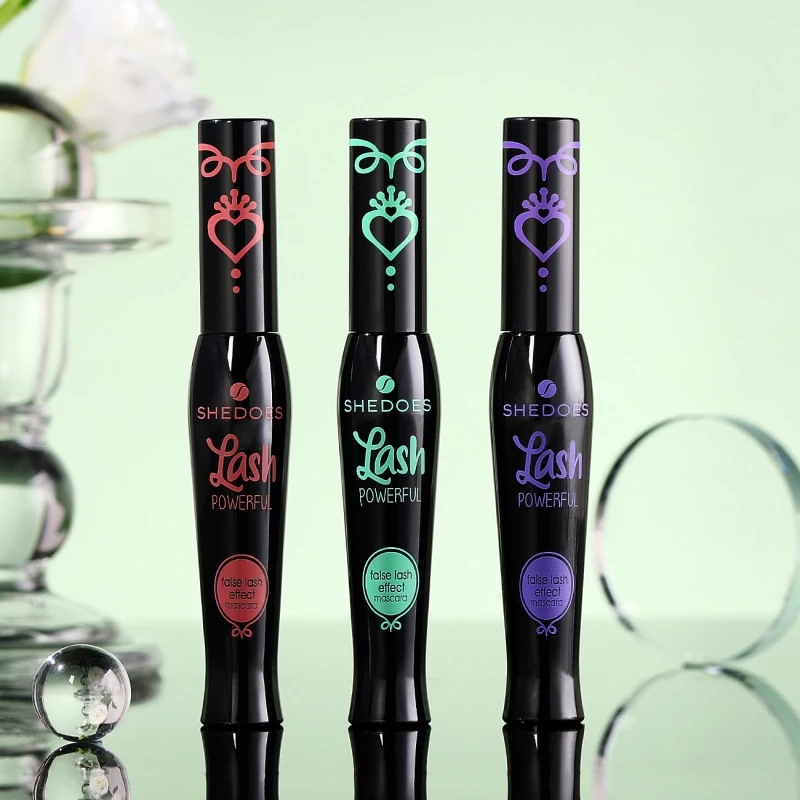 4D Black Mascara Thickening Lengthening Curling Waterproof Fiber Mascara Long Lasting Professional Not Easy Smudged Mascara