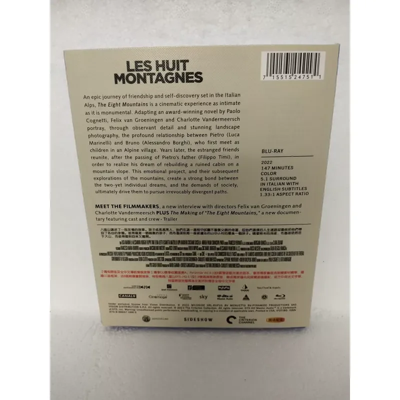 Blu-ray Disc Eight Mountains Boxed Brand New and Unopened