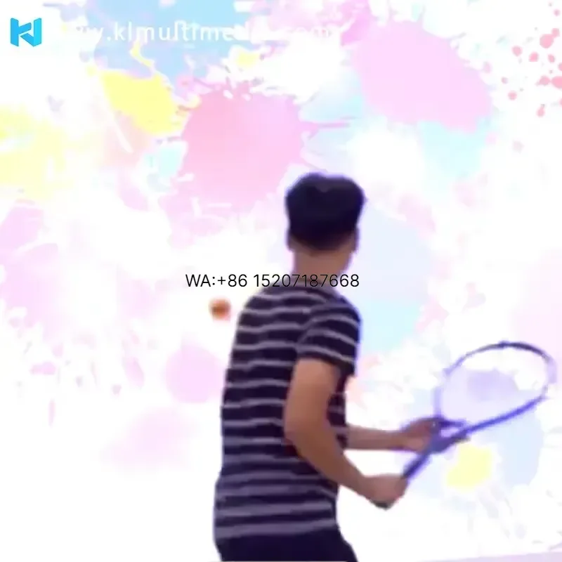 Wmwmnu for Tennis Ball Projector Game Indoor AR Equipment Launcher Video Game Interactive Projector Sports Training Wall