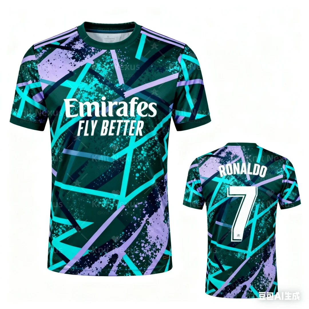 

2025 New Football Jerseys Sports T-Shirts Club Jerseys 3d Printing Summer Dry Quickly Men's T-Shirt Kid's Clothing Tee Y2k Woman