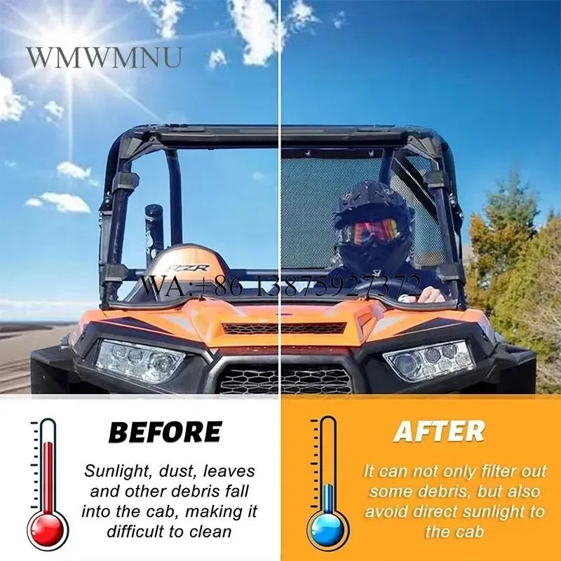 Wmwmnu Window Nets Roll Cage Mesh Guard for 2020 2021 Polaris RZR PRO XP 4 2022 RZR PRO R