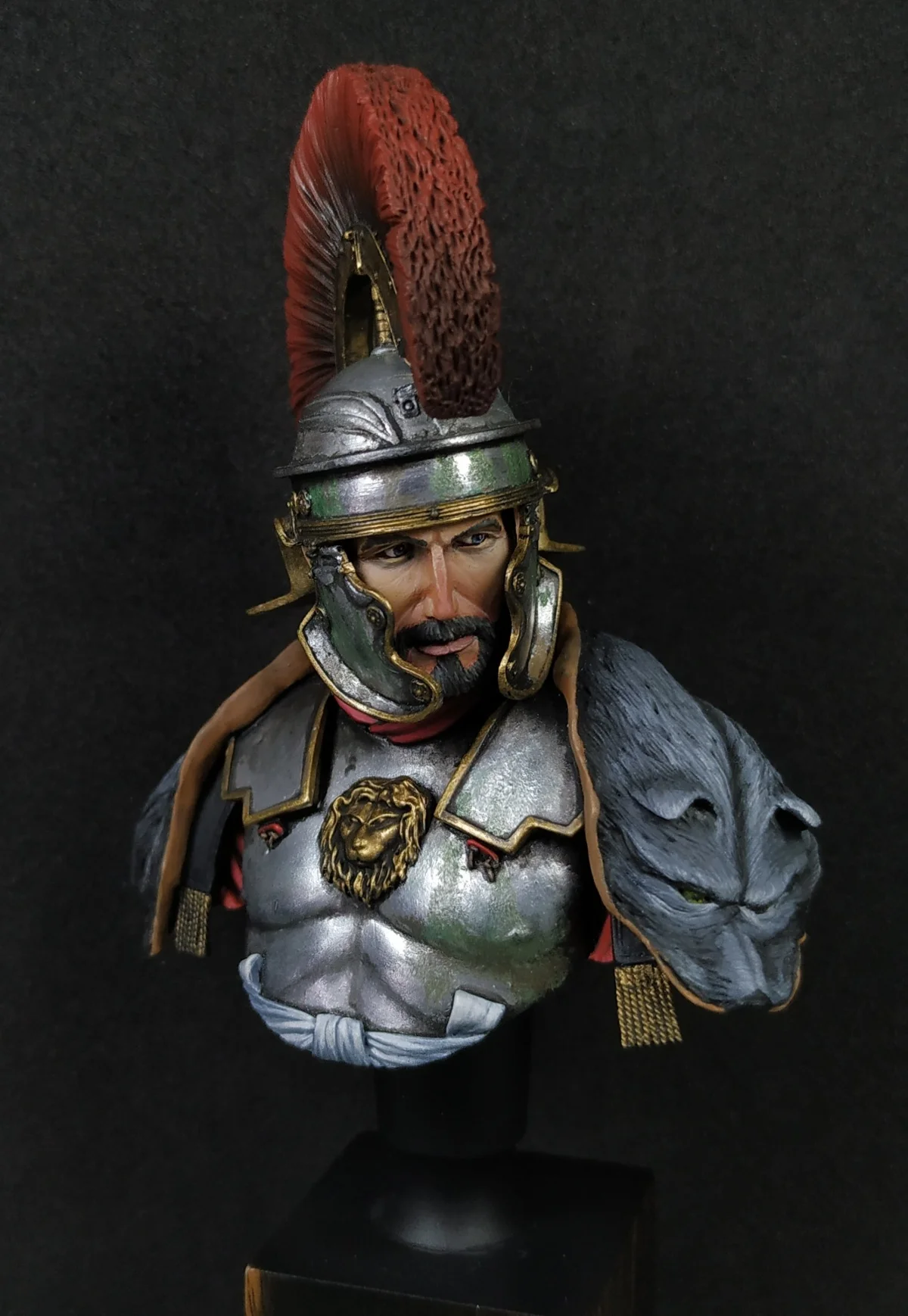 Resin model kit Roman generals 2 Collectible Unassembled Sculpture for Hobbyists