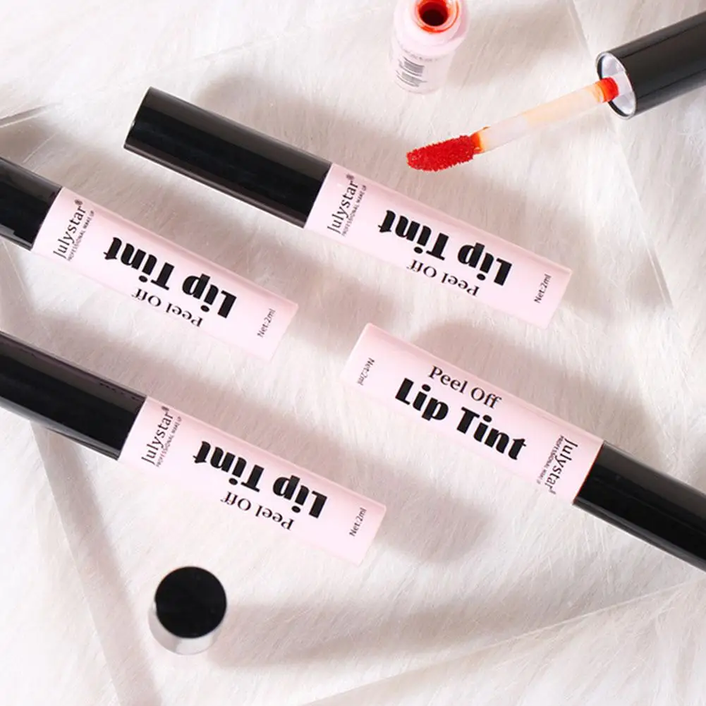 6 colori Peel Off Rossetto liquido Impermeabile a lunga durata LipGloss Maschera Idratante Strappo Tirare Lip Lint Trucco cosmetico Maquillage