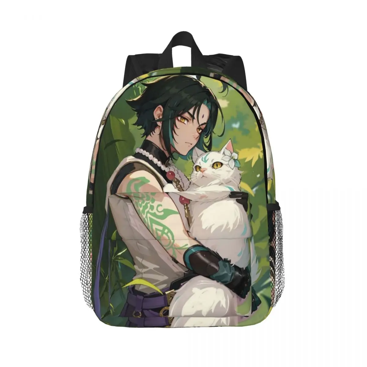 

Genshin Impact Xiao Games Рюкзак Лидер продаж Рюкзак большой емкости для мальчиков и девочек BookBag Сумки на плечо для мужчин и женщин Детская школьная сумка