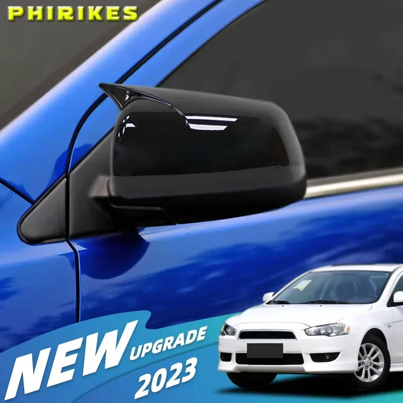 Cubierta Decorativa para Espejo Retrovisor Lateral para Mitsubishi Lancer X 10 EX EVO 2013-2016, Adhesivo para Carrocería, Accesorios de Estilo para Automóvil