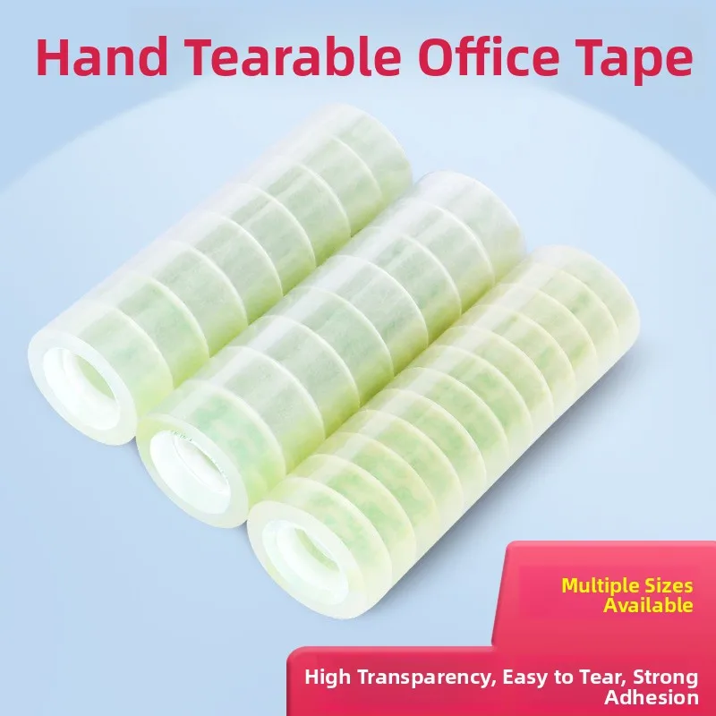 Transparent Tape Small Office Stationery Hand Tearable Correction And Repair Paper Craft Tapes Creative Short Sleeve Women's ...
