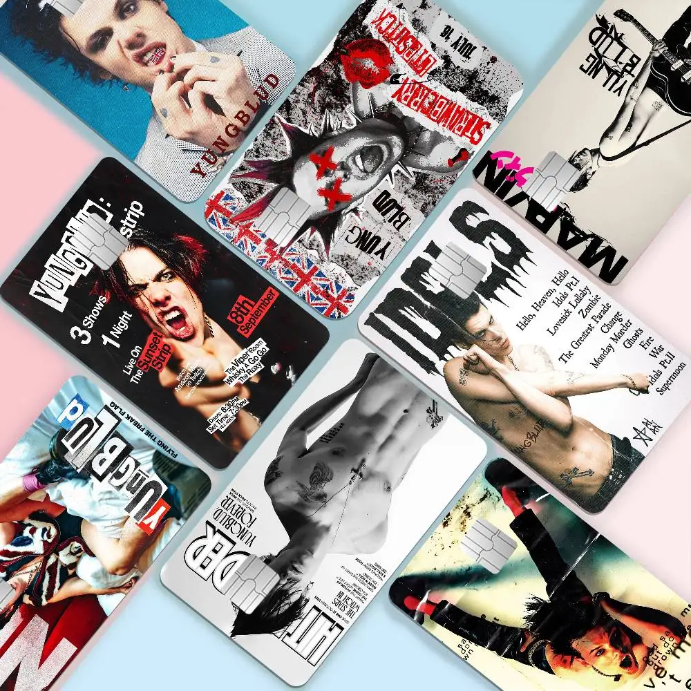 Actor Singer Y-Yungblud Music Anmie Sticker Film Skin Cover for Credit Card Debit Bank Card